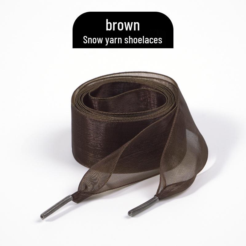 Chiffon-Schnürsenkel: 2,5 cm breit für Samba-, deutsches Trainings- und Rennschuhwerk (Paar)