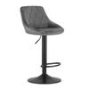 KAST Stool - Grey Velvet / Black Base X 2