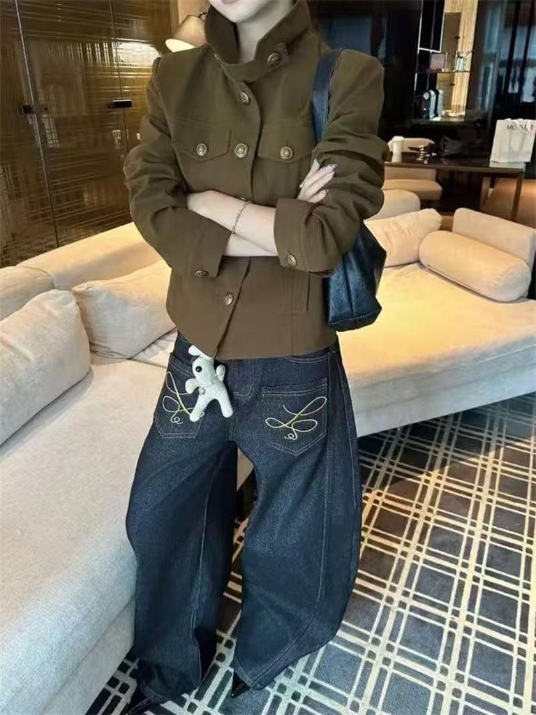 2025 Autumn/Winter Korean Style Retro Slimming Workwear Jacket
