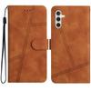 For Samsung Galaxy A26 5G Case Flip Leather Retro Phone Cover Lines Imprinted