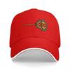 Dragon Flame Logo Black Baseball Cap with Vibrant Embroidered Design and White Trim Edge for Bold Street Style Look