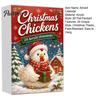 Christmas Tree Hanging Charms Chicken Advent Calendar 2026, 24 Unique 2D Acrylic Reusable Holiday Decor Ornaments, Cute Decorations for Kids,