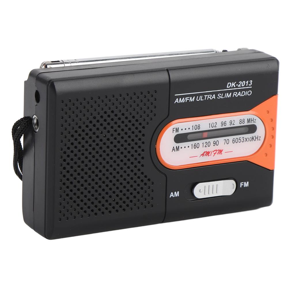 Portable Radio AM FM Battery Operated ket Transistor Radio with Spker and Hdphone for Home Outdoor