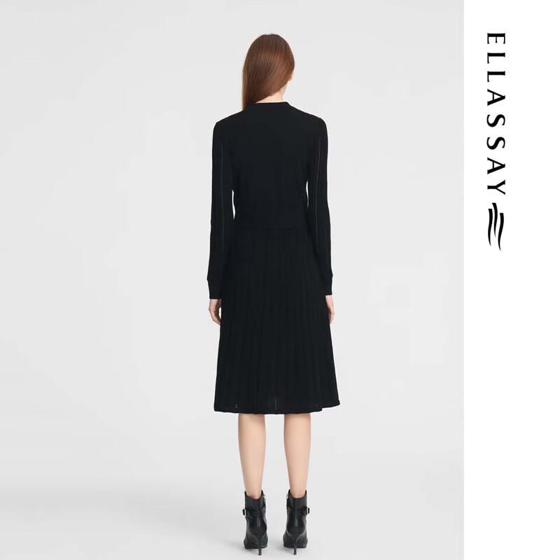 ELLASSAY Elegant Faux Two-Piece A-Line Dress
