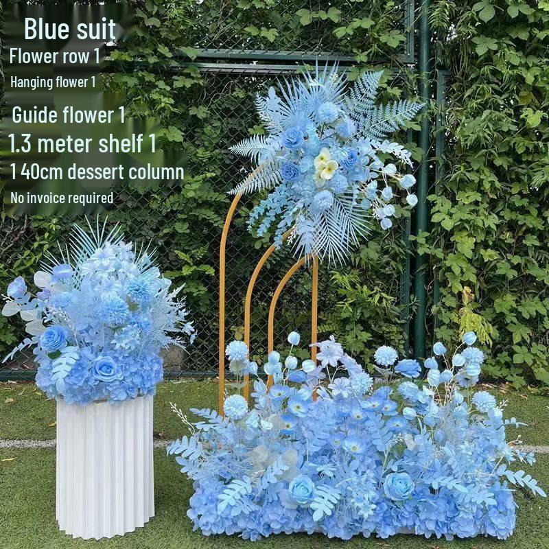 Dekorationsständer für Hochzeitsbühne und Gang mit künstlichen Blumen