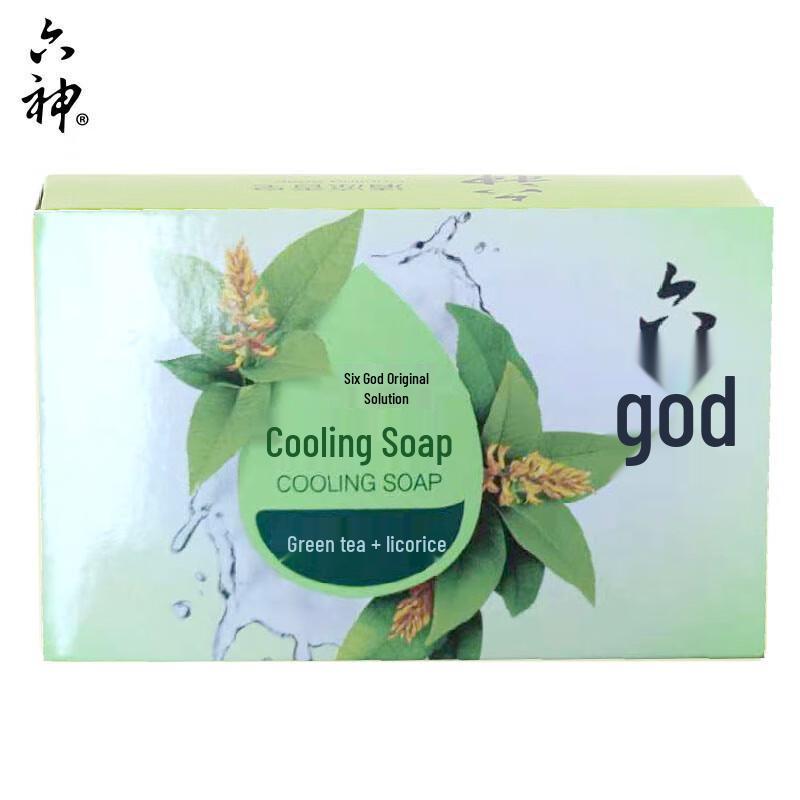 Liushen Kühlseife, Grüner Tee & Süßholz, 5 x 108g Riegel