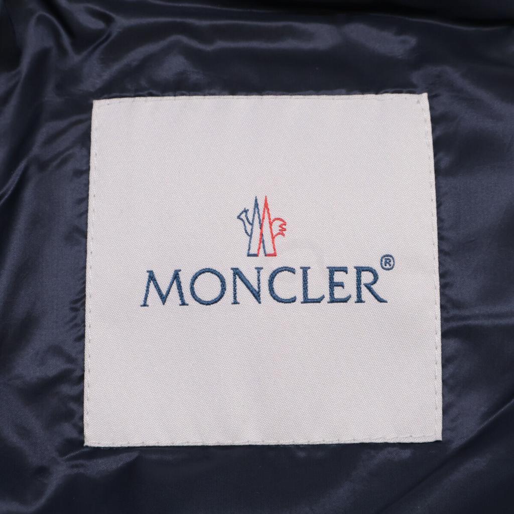 MONCLER RAY GILET hooded down vest Jacket 1 NavyUsed
