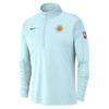 2024-2025 Season NBA Warm-Up Training Player Edition Half-Zip Polo Sweat-Wicking City Long Sleeve T-Shirt Men Tops HF3929-474