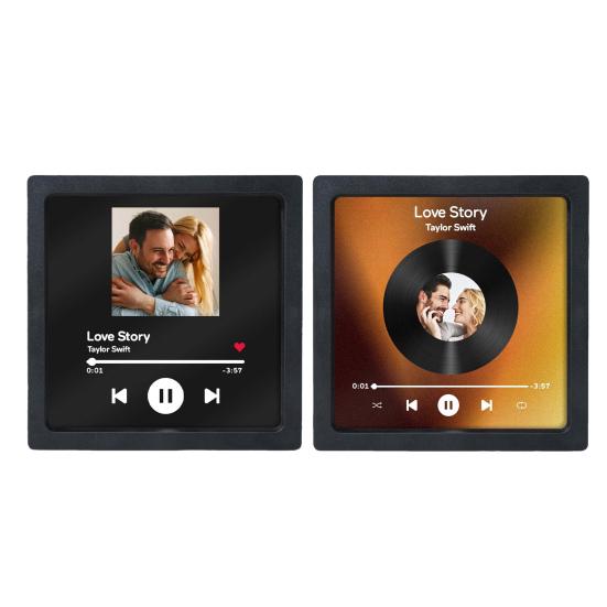 Kühlschrankmagnet mit Musikalbum, wiederaufladbar über USB, „Love Story“-Musik-Player, Kühlschrankmagnet-Dekoration für Zuhause, Büro und Küche