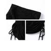 GMXIA Wrap Hip Skirt Summer Anti-slip Culottes Skirt High Waist Slimming Draw String Tight Wrap Hip Body