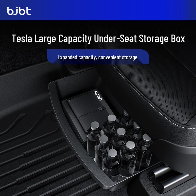BJBT Unter-Sitz Aufbewahrungsorganizer für Tesla Model Y Facelift, Tesla3 Zubehör
