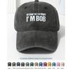 Letter Printing Washed Denim Cotton Baseball Hat Men and Women Couple Cap Sunshade Fashion Versatile Simple Europe and America