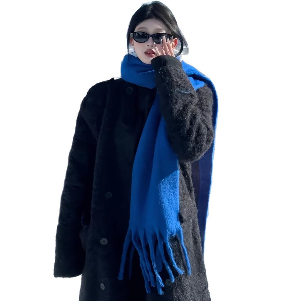 Blue Snow Mountain West Sichuan Travel Scarf Women's New Autumn and Winter Scarf Xinjiang Yunnan Imitation Cashmere Shawl Wear