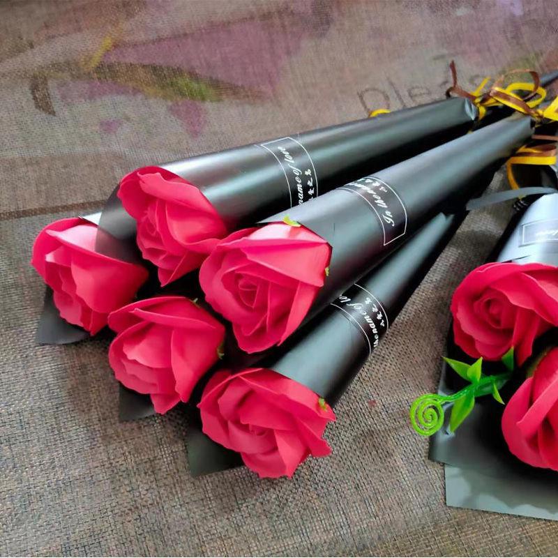 Lehrertagsgeschenk: Künstlicher Rosenstrauß - Seifenblumen für den Valentinstag