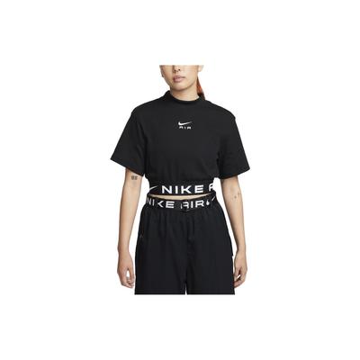 Solid Color Letter Print Round Neck Short Sleeve T-Shirt Women Tops Black FB8247-010