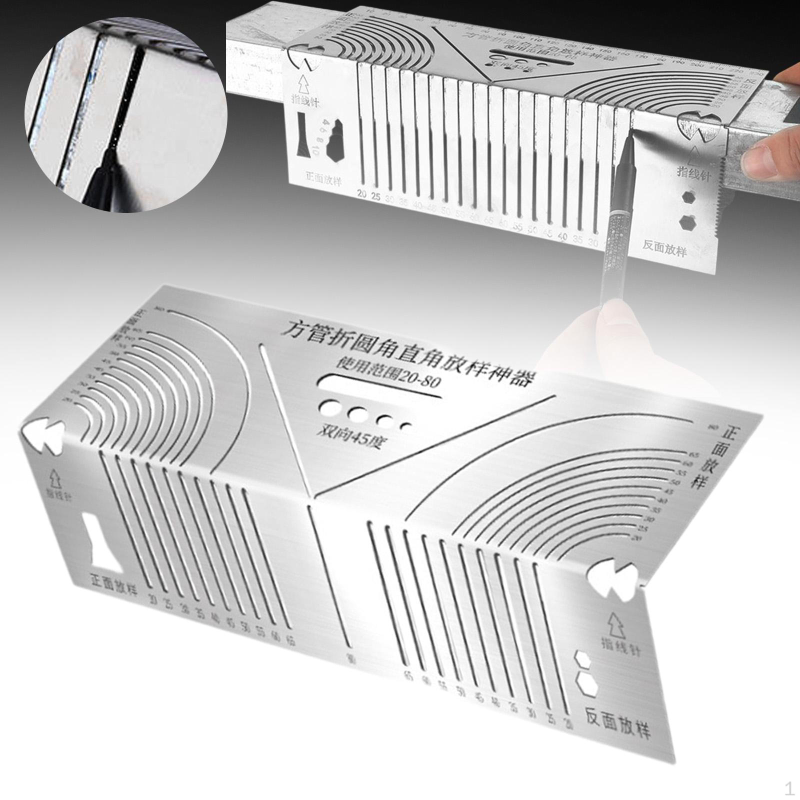 

Разметочный инструмент Металлическая линейка Угольник Трубогиб Измерительный Чертилка Линейный для строительства M