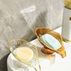 Leaf Shape Soap Box Self Draining Soap Tray Portable Soap Holder  Bathroom Accessories