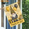 1pcs, Happy New Year, Gnomes and Gifts, Balloons, Fireworks, Champagne Patterns (3) - FlagDouble-sided Garden Flag Courtyard Decoration, Outdoor Decor