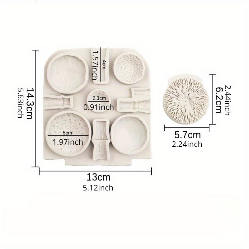 2 Stück/Set Riesige Pilz Silikon Fondantformen Hochzeitstortendekorationswerkzeuge Kuchenformen zum Backen Schokolade Harzformen(Farbe zufällig)