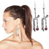 Gothic Festive Dancing Skeletons Dangle Earring Halloween Horror Skull Personality Hip for Pop Earring for Women Girl Gi