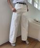 RAVEROUS Belted Balloon Pants_White