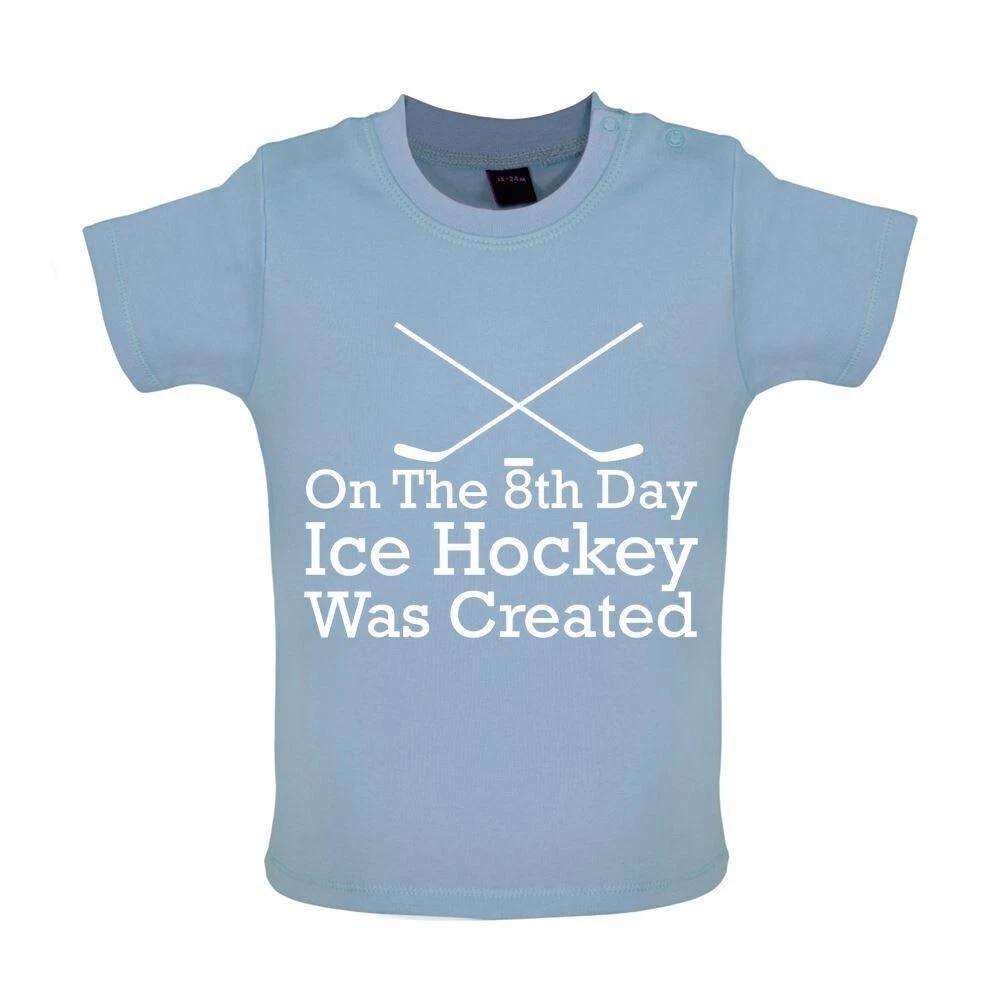 On The 8th Day Ice Hockey Created - Baby/Romper - Ice Skating Skater 130
