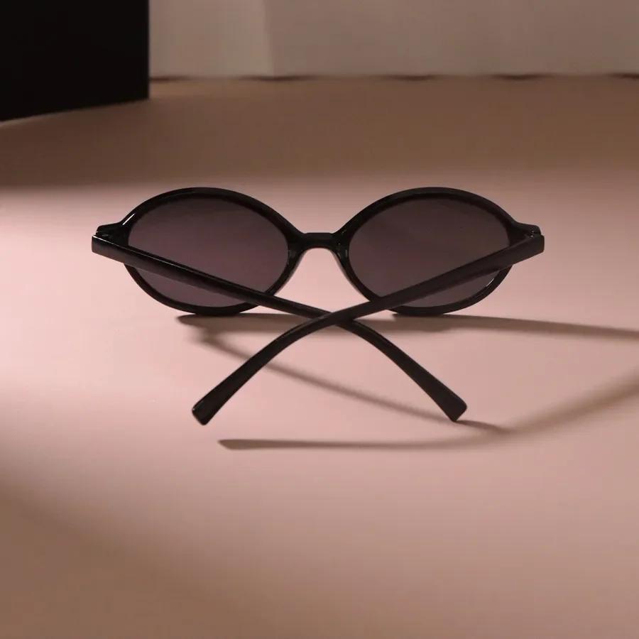 Trendy Small Frame Sun Glasses Women Men Oval Sunglasses Female Cool Black Colors Mirror Designer Brand Fashion