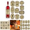 Halloween Vintage Wine Bottle Labels With Removable Stickers For Party Decor And Event Setup