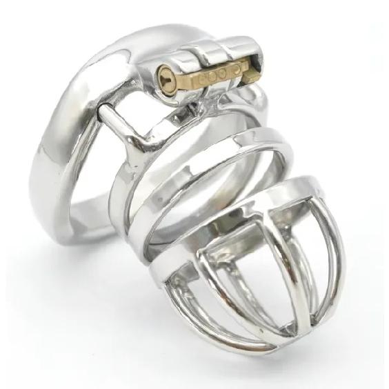 High Quality Stainless Steel Male Chastity Device Slave Cuckold Cock Bondage Cage Penis Lock Anti Masturbation Sex Toys for Men