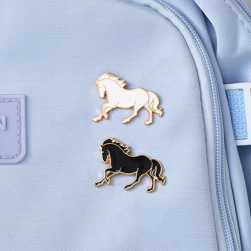 Fashion Horse Brooches For Women Unisex Enamel Animal Year Of The Horse Brooch Pins Party Gifts Jewelry Decoration Accessories
