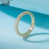 Effie Queen 1.5mm All Tennis Paved Cubiz Zircon Ring Sterling 925 Sliver Eternity Band Wedding Engagement Rings Jewelry SR320