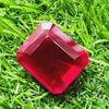 76.40 Ct Heated Ceylon Red Ruby Emerald Cut Faceted Loose Gemstone