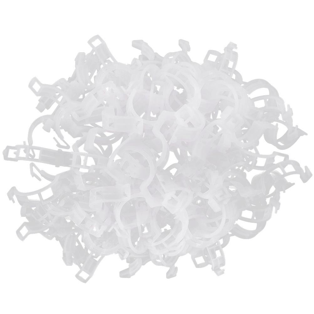 50pcs Plant Clips For Vegetables Flowers, Tomato Trellis Supports, Ventilated Vine Buckle, Plastic Garden Clips, Plant Ties Size 1