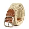 2025 New Woven Belt Men's Pants Belt Women's Jeans Belt Instagram Style Youth Canvas