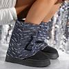 Fashion 2024 Women's Winter New Short Plush Warmth Thickness Comfortable Mid-calf Boots Women's Daily Comfort One-Pitch Snow Boots Women