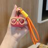 Mini Braided Rope Keyring Creative Bag Charm Delicate Diver Goggles Keychain  Party Favor