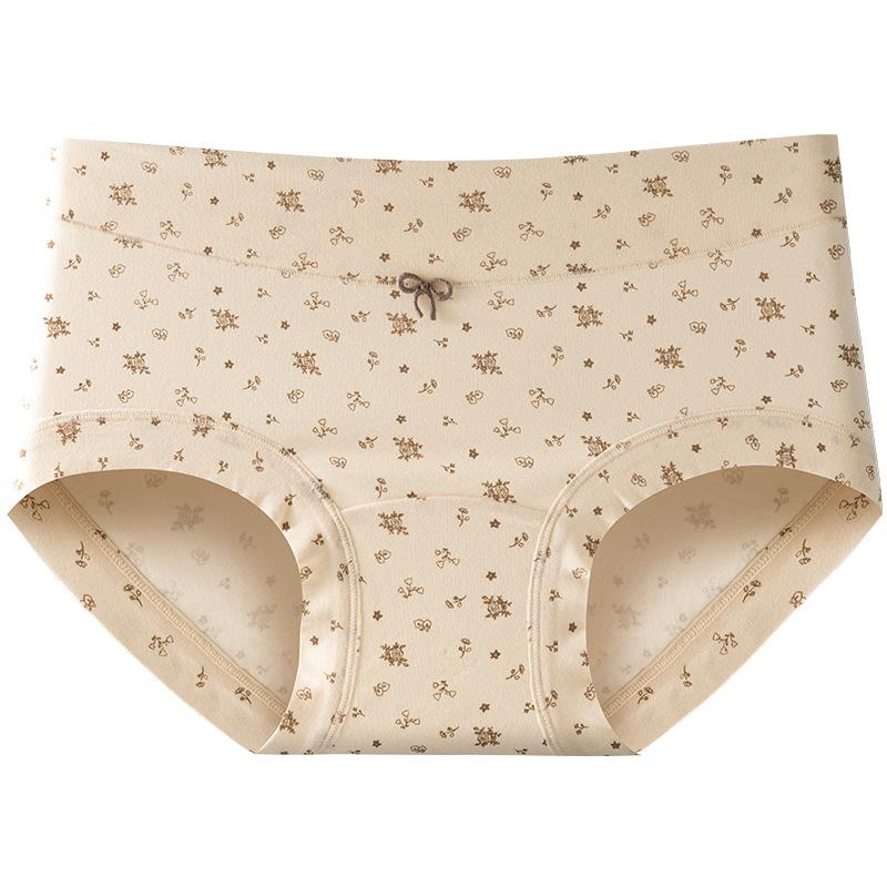 Girl In The Spring and Autumn Period and The New Cotton Cotton Antibacterial File Waist Boxer Briefs