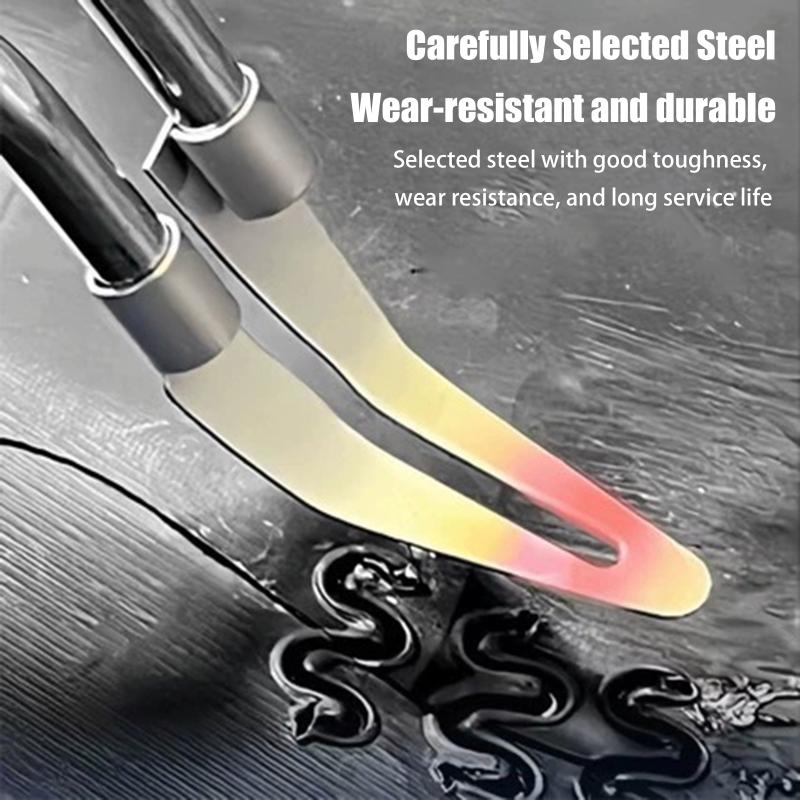 10 Stück Edelstahl Winkel Glatter Kopf Schweißwerkzeuge Kunststoff Metall Reparatur Auto Stoßstange Verstellbar Löt Schweißwerkzeuge