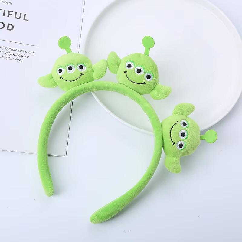 Pixar Toy Story Alien Plush Headband Anime Figure Cosplay Alien Hair Accessories Hair Hoop Hairband Cartoon Children Gift