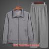 Men's Spring and Autumn Sports Suit for Middle-aged and Elderly – Grandpa Casual Two-Piece Set