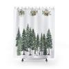 Cabin Style Shower Curtain - Pines and Cones Design, 70x70 Inch