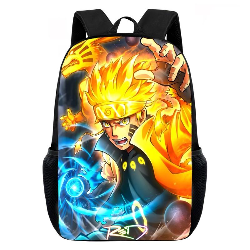 Naruto Anime Printed Kids School Backpack Elementary Students Lightweight Ergonomic Dual-Shoulder Bag Unisex