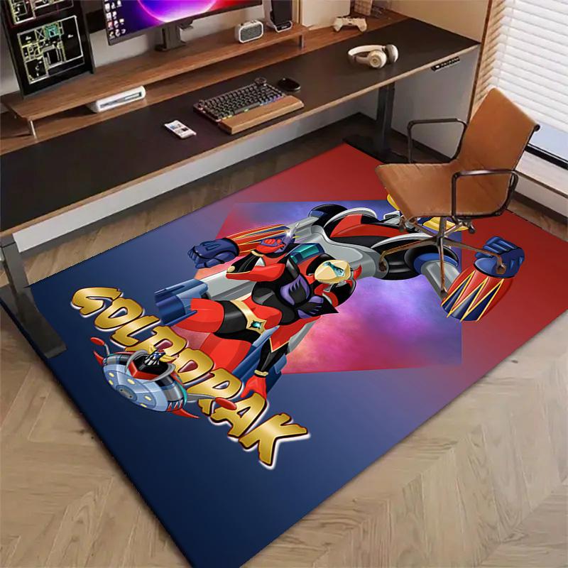 1pc UFO Robot Grendizer4 Design Printed Area Rug Carpet for Bedroom Living Room Home Decor Rugs Mat Non Slip Mat Rug for Bedside