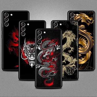 Case For Samsung Galaxy S20 S22 Ultra S21 FE S10 S9 Plus Note 20 10 Lite 9 Soft Phone Cover Shell Dragon Animal