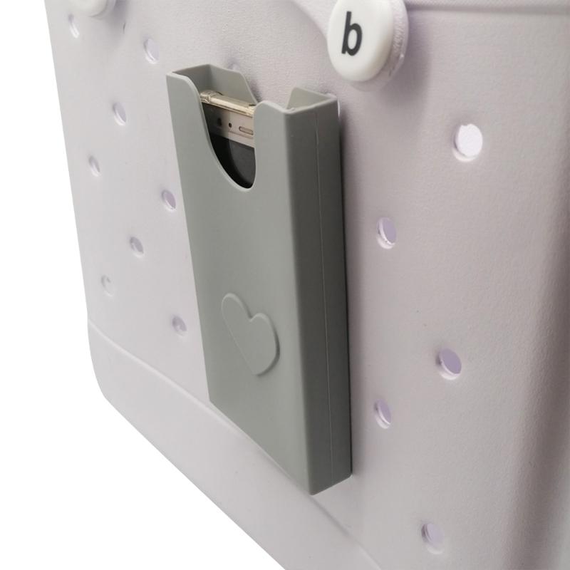 Insert Silicone Storage Pouch Beach Bag Decorative Phone Case Organizers Holder Travel Camping Hiking Handbags Accessory