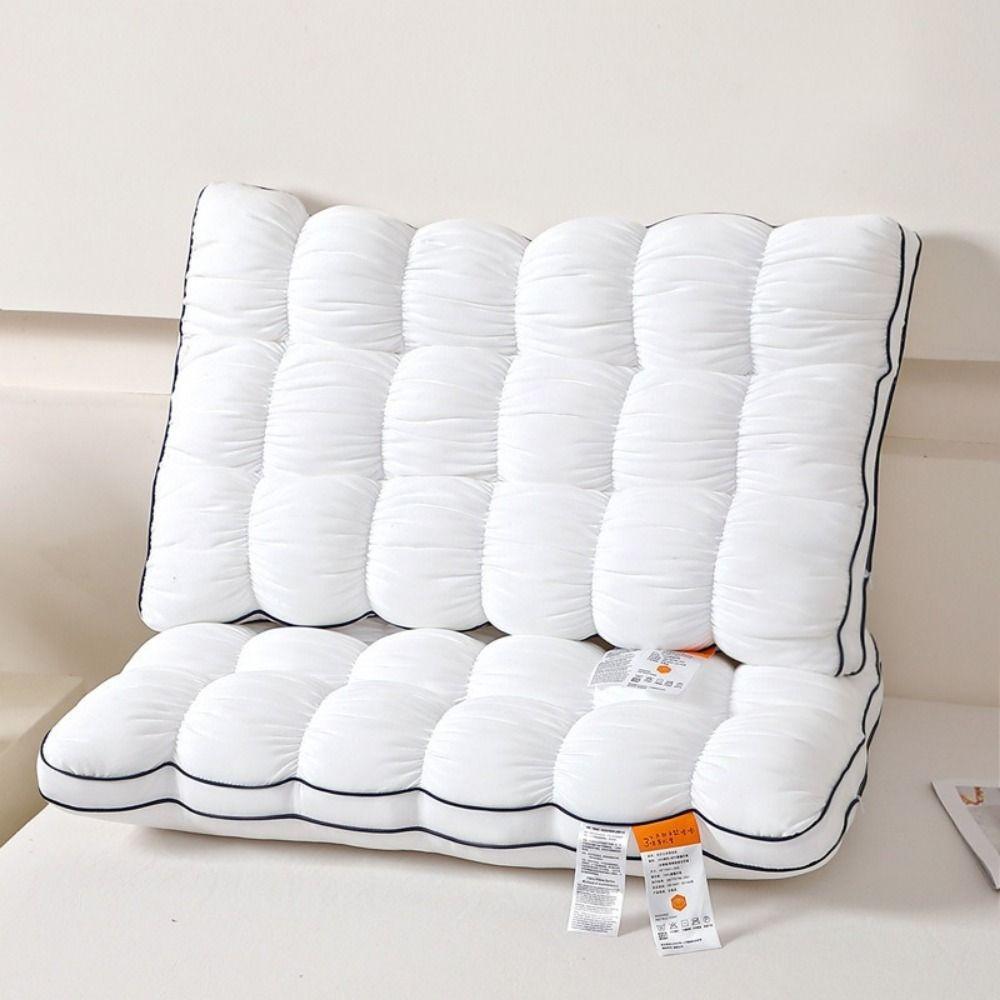 Slow Rebound Quilted Sleep Pillow Fluffy Neck Support Pillow Creative Sleeping Pillow  Adult