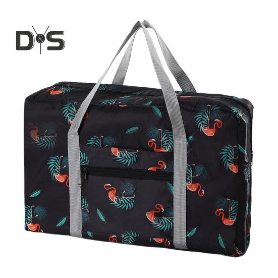 Foldable Travel Duffel Bag Tote Carry-on Luggage Bag Large Capacity Waterproof Portable Storage Bag with Zipper