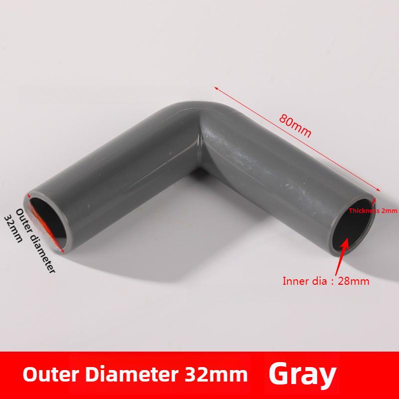 1PCS PVCTube Extended Fish Tank Elbow 90 Degree Elbow Connector Aquarium Garden Irrigation Water Pipe Accessories O.D 20/25/32mm