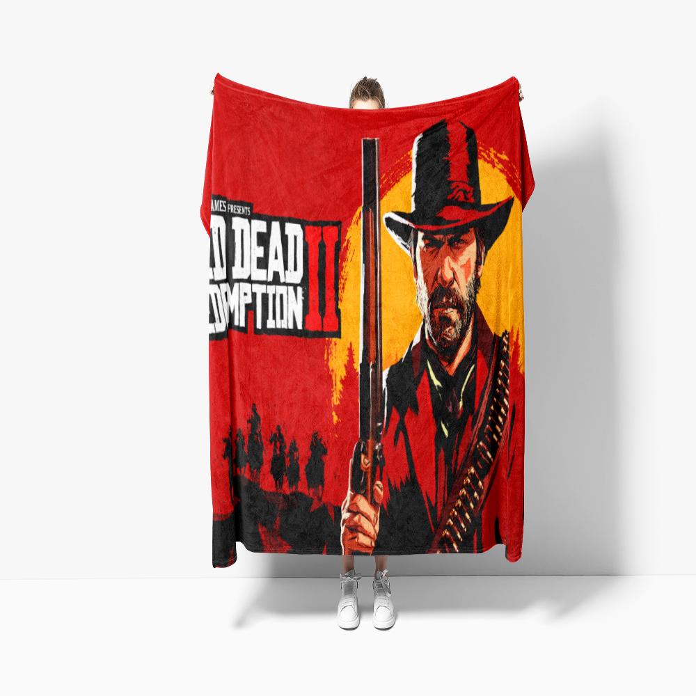 Adventure Games R-Red HD Print Blanket, For Sofa Travel Hiking Picni Bed Beding Flannel Blanket And Birthday Gift