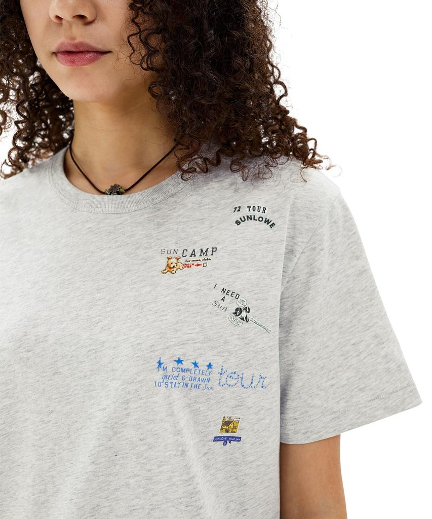 Sun Love Collage Tee Light Blue